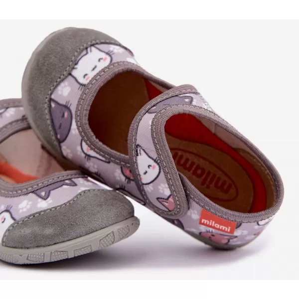  Kinderhausschuhe MILAMI 111/BR-34 GRAU 
