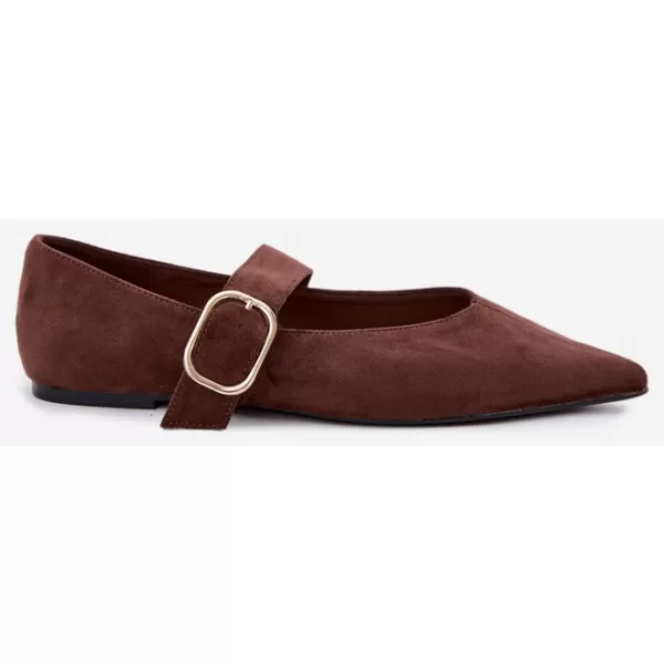  Ballerinas für Damen BOTO CH943 BRAUN 