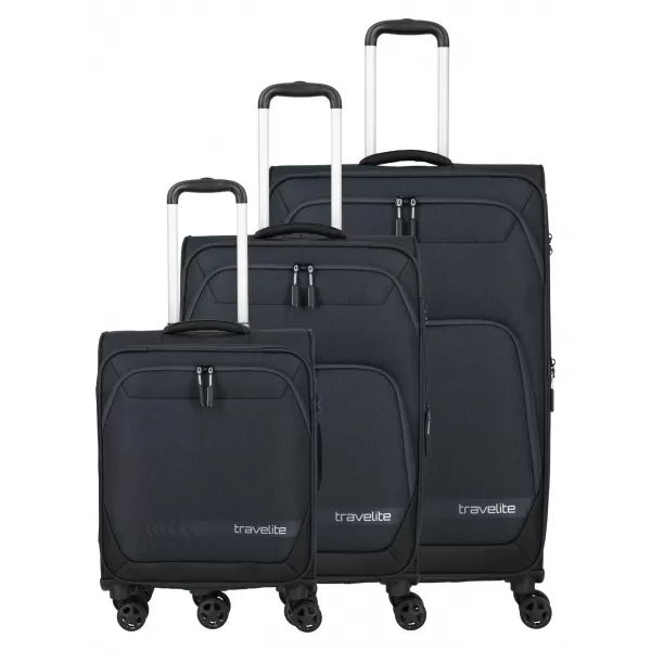 Ein Satz Koffer TRAVELITE Kick Off 4w S, M exp, L exp ANTHRAZIT 