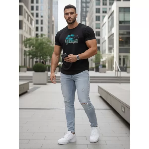  Herren-T-Shirt DSTREET NX5020R SCHWARZ 