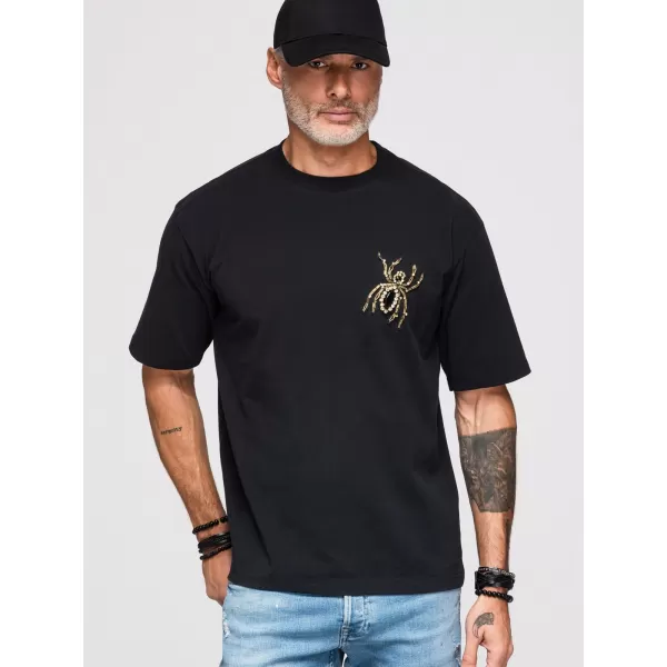  Herren-T-Shirt OMBRE OM-TSCT-0277 SCHWARZ 