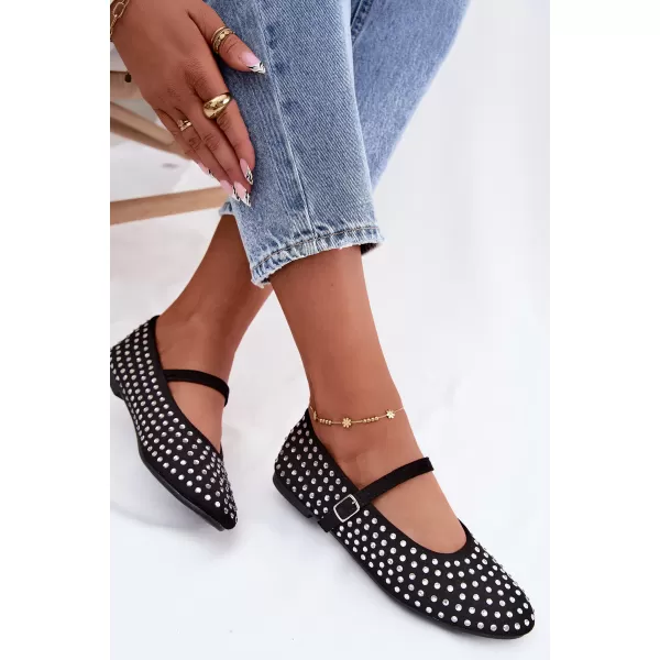  Ballerinas für Damen BOTO 9748 SCHWARZ 