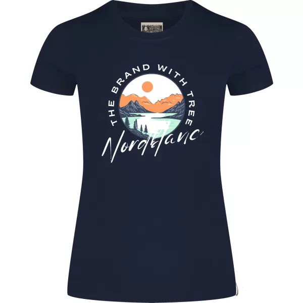  Damen-T-Shirt NORDBLANC STARLIGHT NBSLT8176 DUNKELBLAU 
