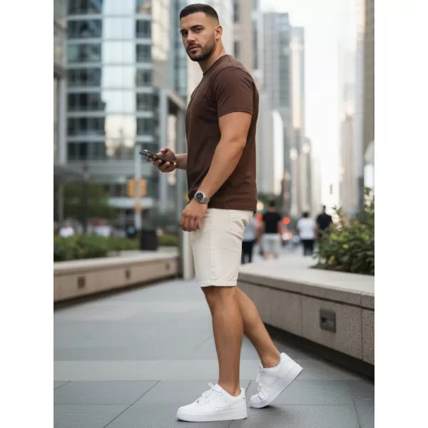 Herren-T-Shirt DSTREET RX5679 BRAUN 