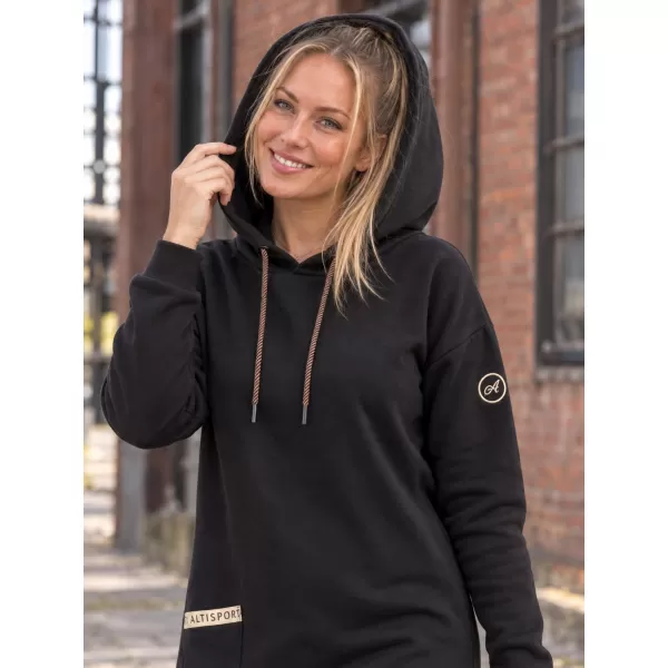  Damen-Sweatshirt ALTISPORT IVIE SCHWARZ 