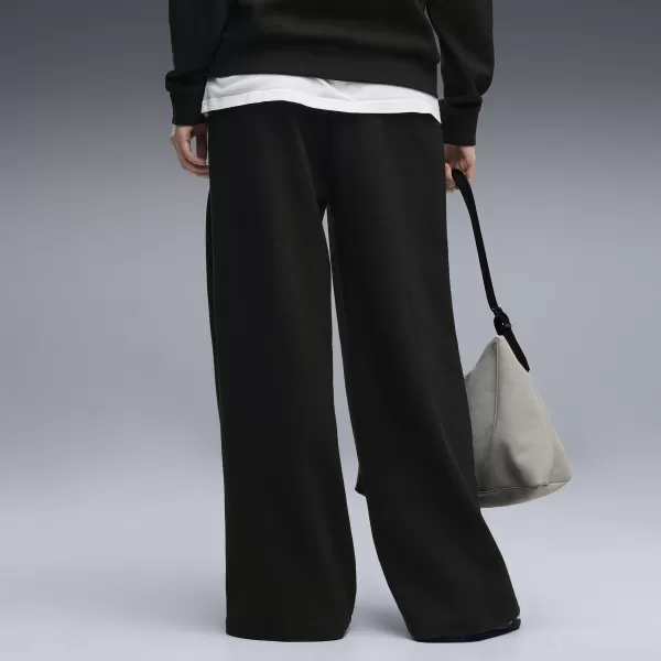  Damen-Jogginghose PUMA CLASS RELAXED WIDE LEG PANTS 69401301 PUMA SCHWARZ 
