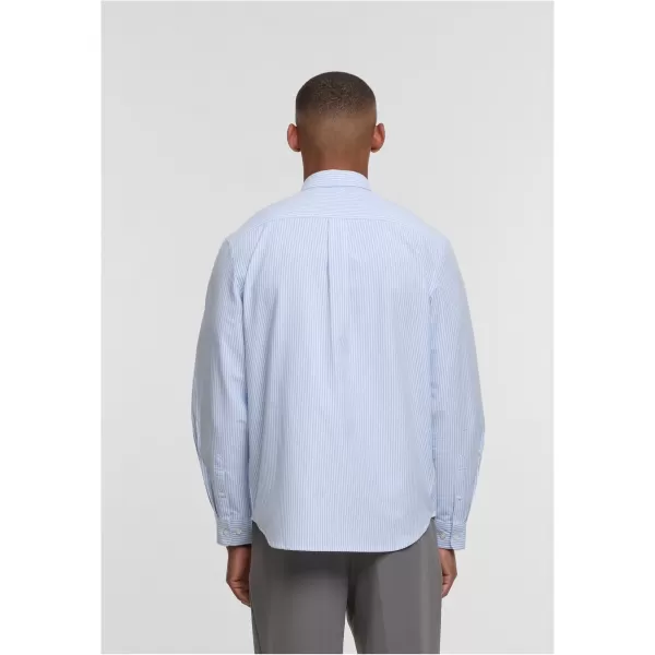  Herrenhemd URBAN CLASSICS TB8093 HELLER HORIZONT BLAU/WEIß 