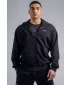 Sweatshirt mit Reißverschluss und gesticktem Logo NEBBIA PRIMAL 884 SCHWARZ