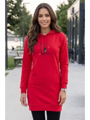 Erweitertes Damen-Sweatshirt ALTISPORT ALW091419 ROT