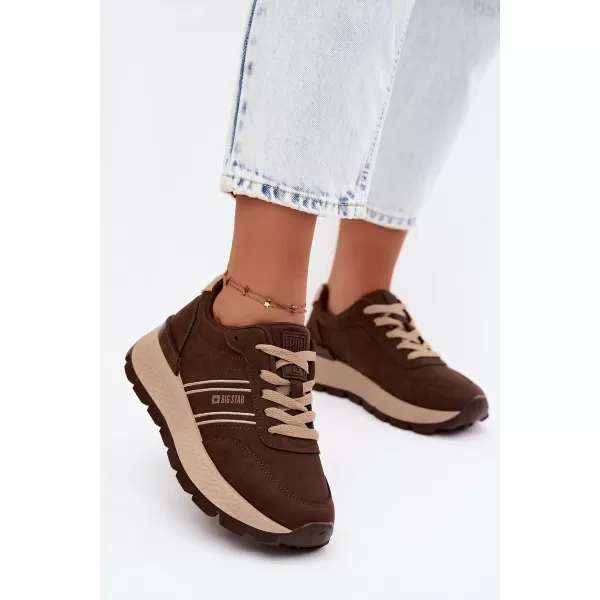  Damen-Sneaker BIG STAR SHOES UU274040 BRAUN/BEIGE 