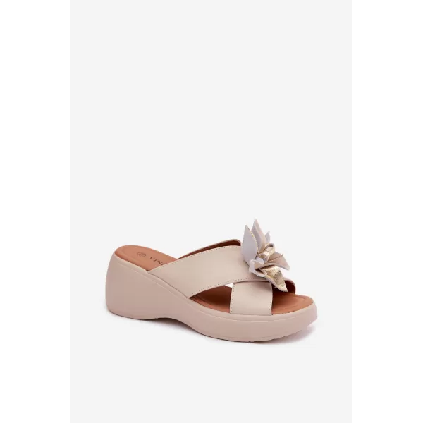  Damenhausschuhe VINCEZA 41511 BEIGE 