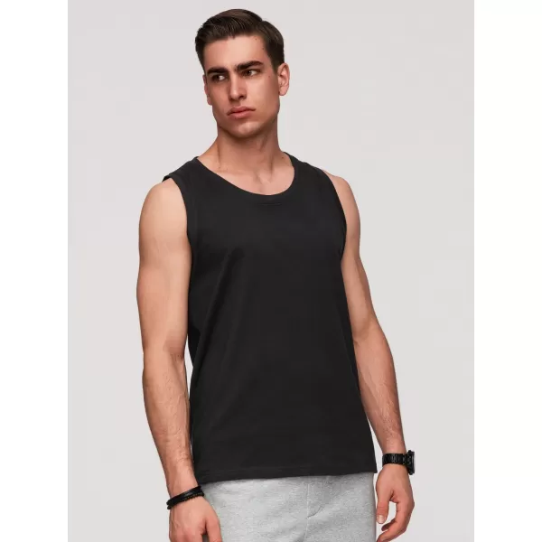  Herren-Tanktop OMBRE OM-TSBT-0272 SCHWARZ 