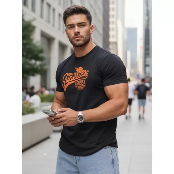  Herren-T-Shirt DSTREET RX5366 SCHWARZ 