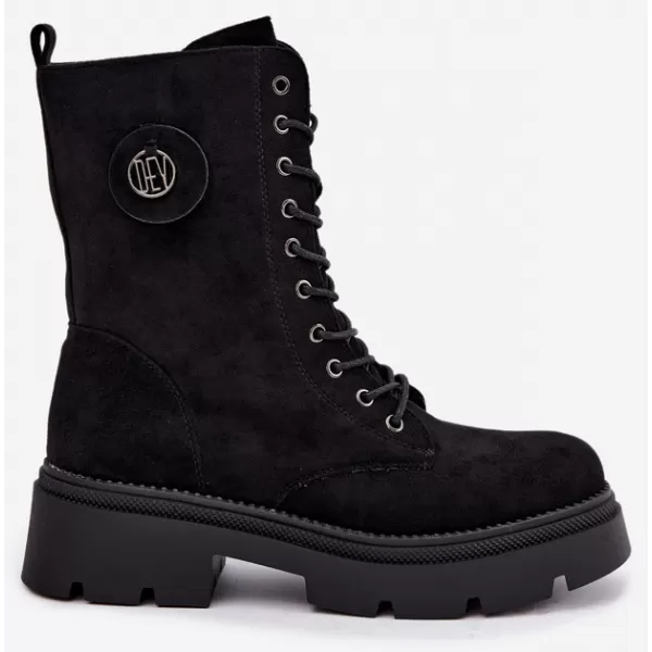 Damenschuhe BOTO DA202P SCHWARZ MATT 