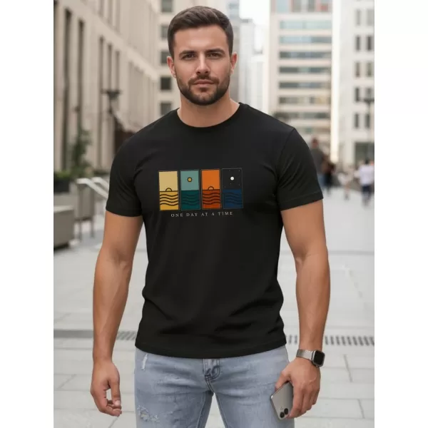  Herren-T-Shirt DSTREET NX5103R-BK SCHWARZ 