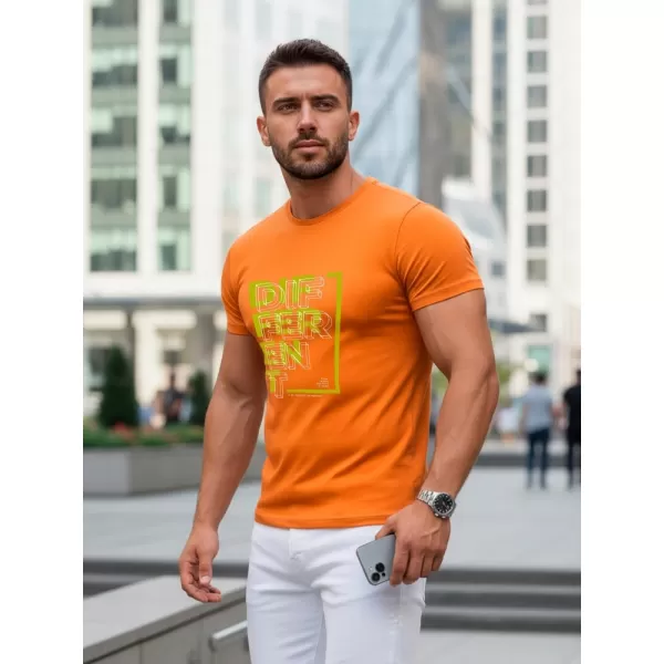  Herren-T-Shirt DSTREET NX5008R ORANGE 