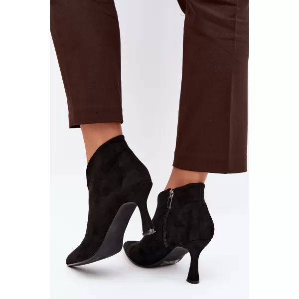  Damen-Stiefeletten BOTO D-219 SCHWARZ 