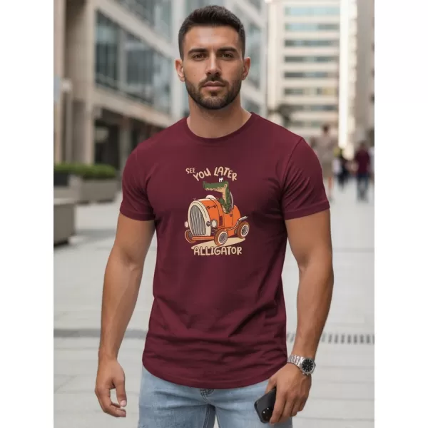  Herren-T-Shirt DSTREET NX5083R-BU BURGUND 