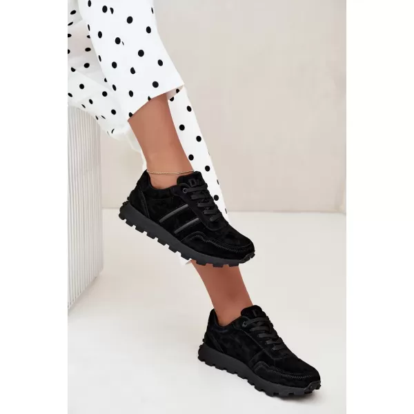  Damen-Sneaker D&A LR62-7101 BLACK SCHWARZ 