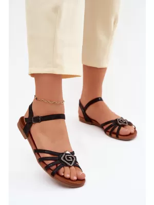 Damensandalen S.BARSKI KV61-6056 SCHWARZ