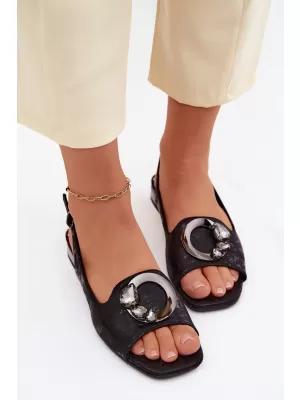Damensandalen S.BARSKI KV61-6024 SCHWARZ
