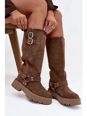 Damenstiefel BIG STAR SHOES OO274A182 BEIGE