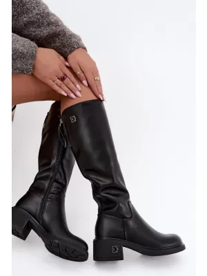 Damenstiefel VINCEZA 67056 LEDER SCHWARZ