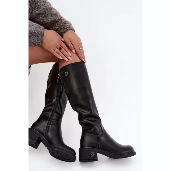  Damenstiefel VINCEZA 67056 LEDER SCHWARZ 