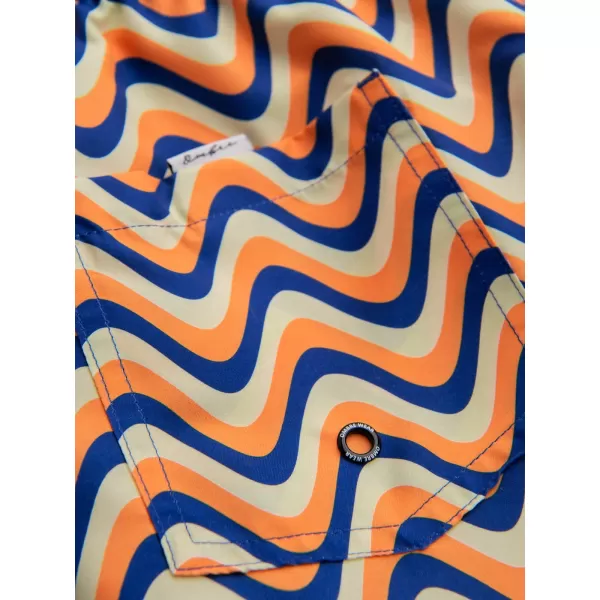  Herrenshorts OMBRE OM-SRSS-0221 ORANGE UND BLAU 