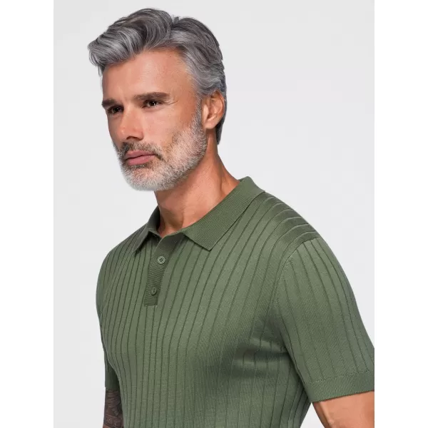  Herren-Poloshirt OMBRE OM-POSS-0180 OLIVE 