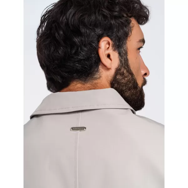  Übergangsjacke für Herren OMBRE OM-JANP-0224 GRAU-BEIGE 