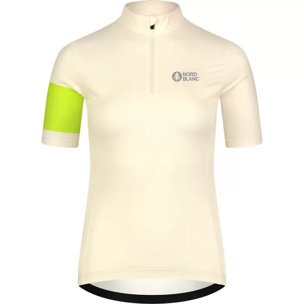  Damen-Radtrikot NORDBLANC ENTHUSIAST NBSLF8084 BEIGE 