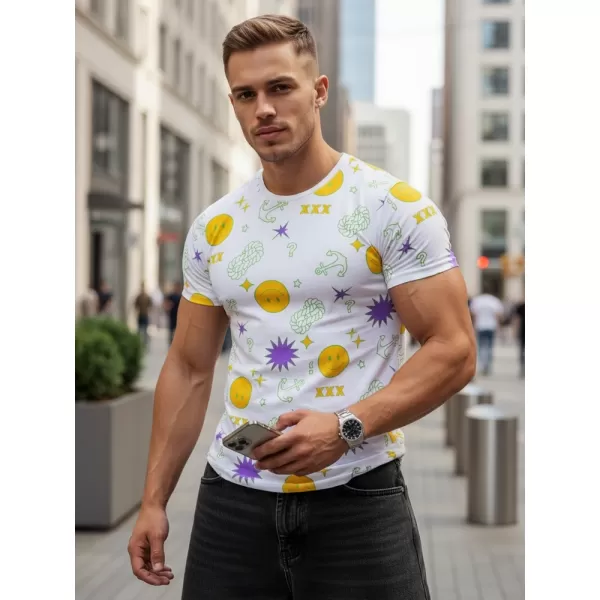  Herren-T-Shirt DSTREET RX4993 WEIß 