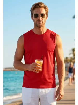 Sport-Tanktop für Herren MALFINI BREEZE 820 ROT