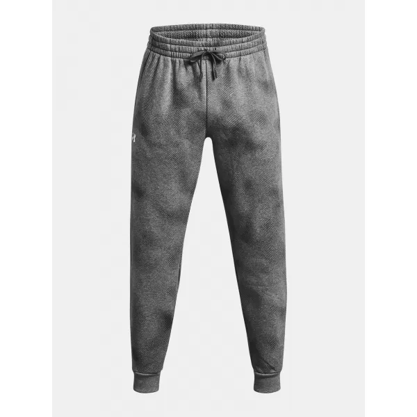  Herren-Jogginghose UNDER ARMOUR UA RIVAL FLEECE PRINTED JGRS 1379777-025 GRAU 