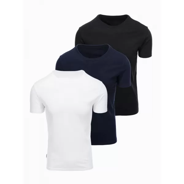  Herren-T-Shirt OMBRE OM-TSBS-0268 SCHWARZ/WEIß/BLAU 