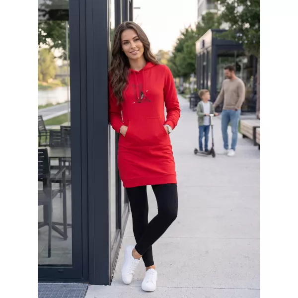  Erweitertes Damen-Sweatshirt ALTISPORT ALW091419 ROT 