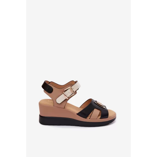  Damensandalen ARTIKER 58C0316 SCHWARZ/BEIGE 