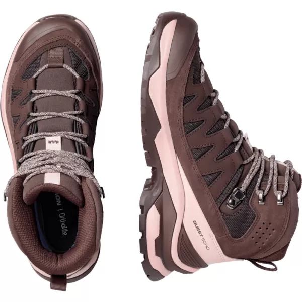  Damenschuhe SALOMON QUEST ECHO GORE TEX L47968500 SCHWARZER KAFFEE/SCHATTENGRAU/SCHWARZ 