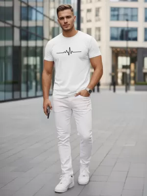 Herren-T-Shirt DSTREET NX5098R-WH WEIß