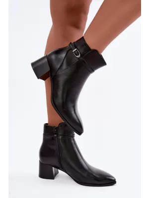 Dame-Stiefeletten SERGIO LEONE BT-33 SCHWARZ