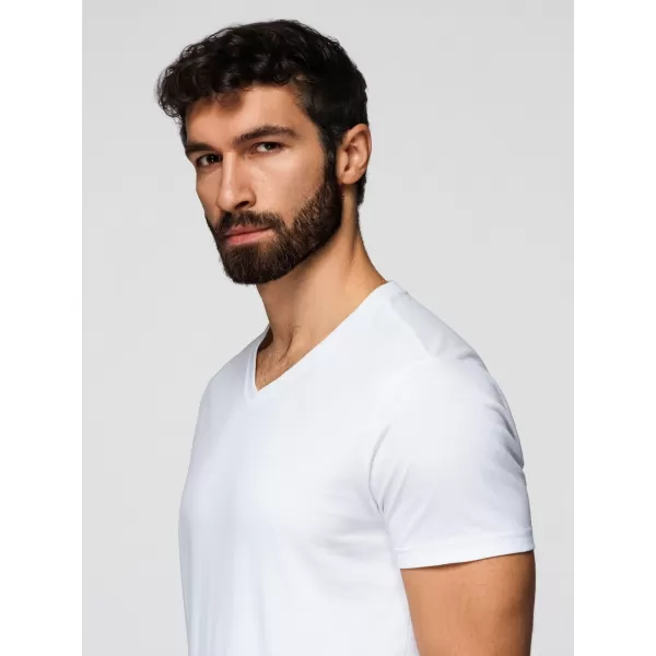  Herren-T-Shirt OMBRE OM-TSBS-0281 SCHWARZ/WEIß/BLAU 