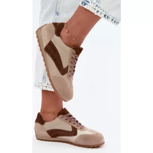  Damen-Sneaker ZAZOO N1400/ BRAUN 