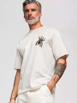 Herren-T-Shirt OMBRE OM-TSCT-0277 CREMEFARBEN