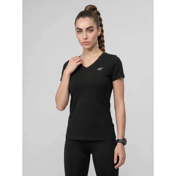  Damen-T-Shirt 4F WMM00TTSHF3307 TIEFSCHWARZ 