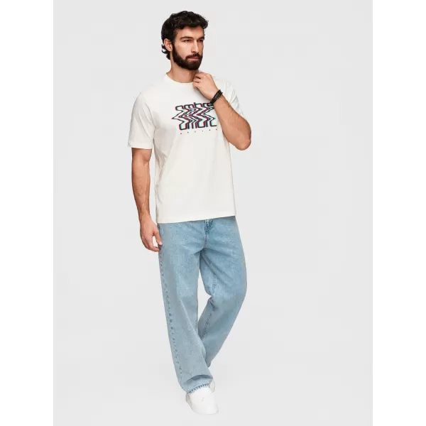  Herren-T-Shirt OMBRE OM-TSPT-0286 WEIß 
