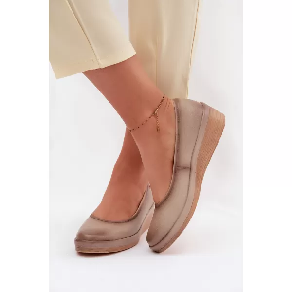  Damen-Stiefeletten VINCEZA 39987 BEIGE 