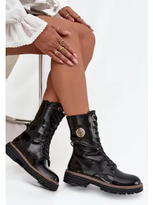 Damenschuhe BOTO ASA259-10 SCHWARZ GLÄNZEND