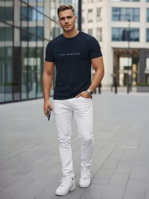 Herren-T-Shirt DSTREET NX5099R-NY DUNKELBLAU