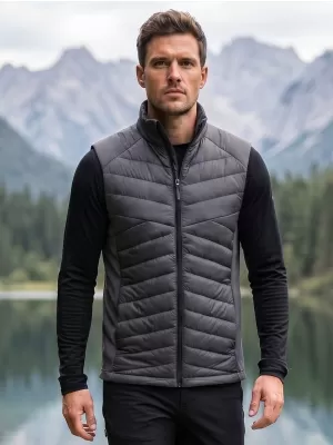 Hybridweste für Herren MALFINI PREMIUM CROSS 557 HELLES ANTHRAZIT